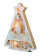 Wooden LED  Winter Scene Tabletop Tree - - Shelburne Country Store