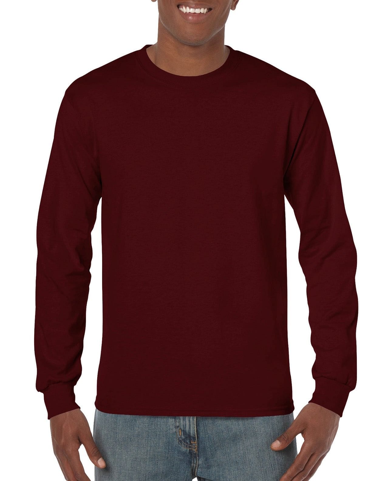 Shelburne - My Happy Place - Long Sleeve Shirt - Maroon - - Shelburne Country Store