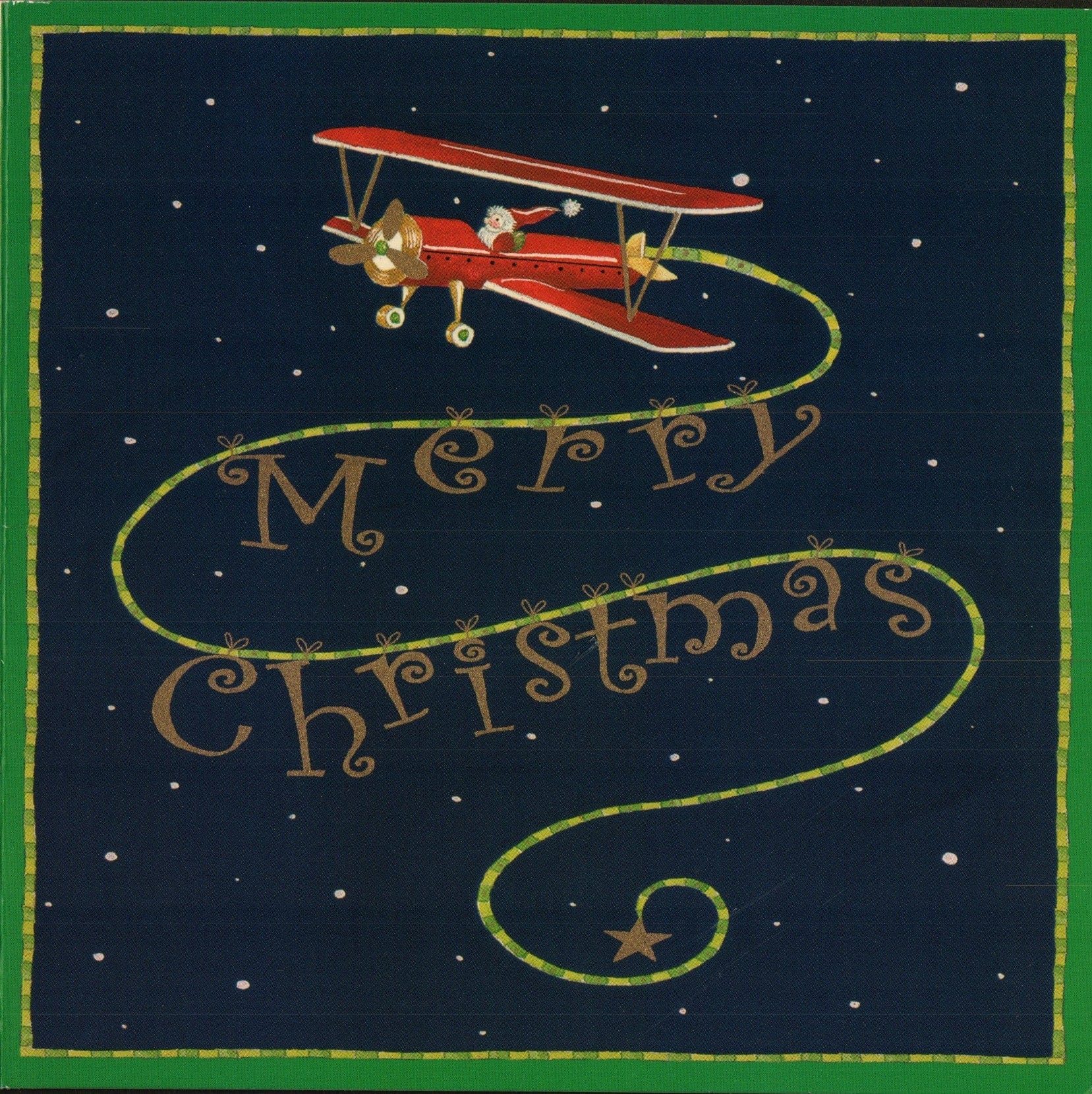 Christmas Card - Airplane Message - Shelburne Country Store