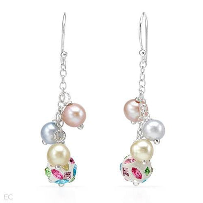 Faux Pearl Earrings - 47mm - Shelburne Country Store