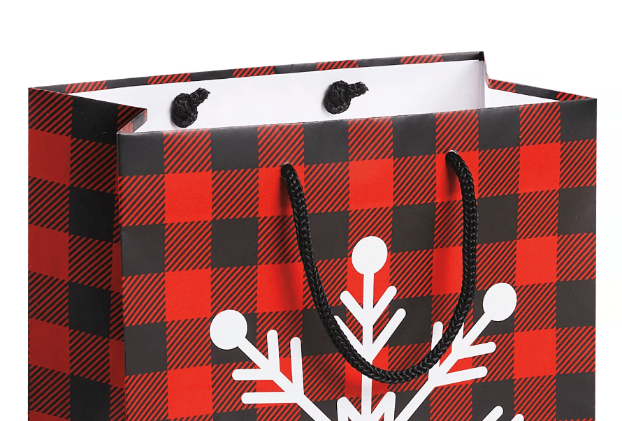 Holiday Eurototes - 8 x 4 x 10", Cub, Snowflake - Shelburne Country Store