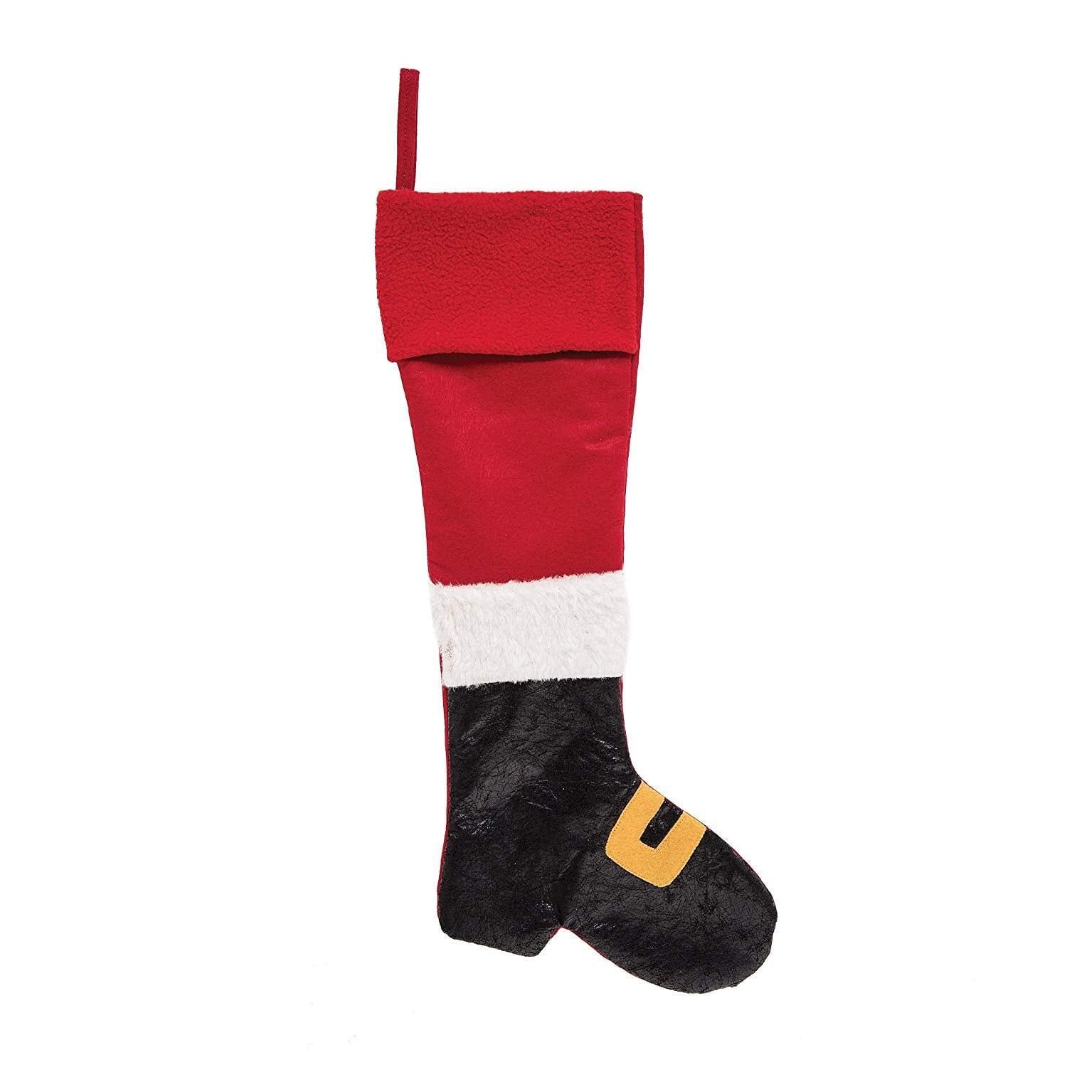 Santa Boot Stocking - Shelburne Country Store