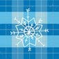 Mad For Plaid Cocktail Napkin - snowflake - Shelburne Country Store