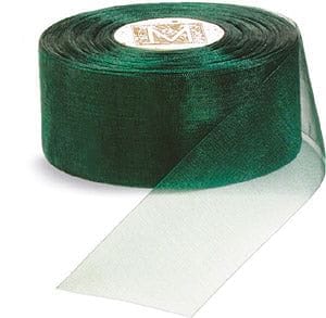 Organdy 4" Ribbon - Hunter - Per Yard - Shelburne Country Store