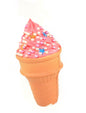 Foam Ice Cream Cone Ornament -  Raspberry with Pearls & Stars - Shelburne Country Store