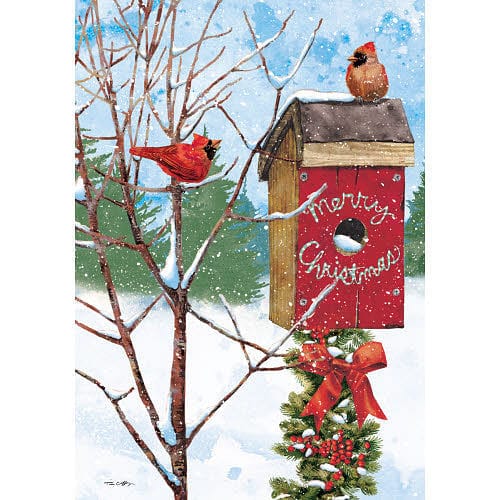 Merry Birdhouse Petite Christmas Cards - Shelburne Country Store