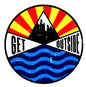 Get Outside (Mountain/Ocean) Sticker - Shelburne Country Store