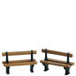 Double Seated Bench - 2 Piece Set - Shelburne Country Store