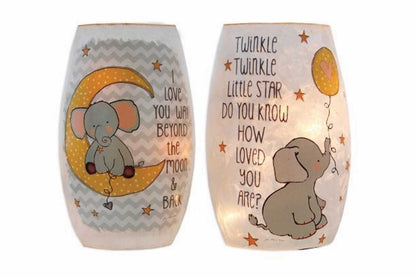 Baby Elephant Glass Lamp - - Shelburne Country Store