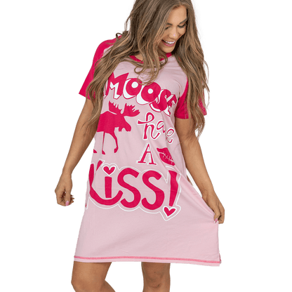 Moose Kiss Nightshirt - - Shelburne Country Store