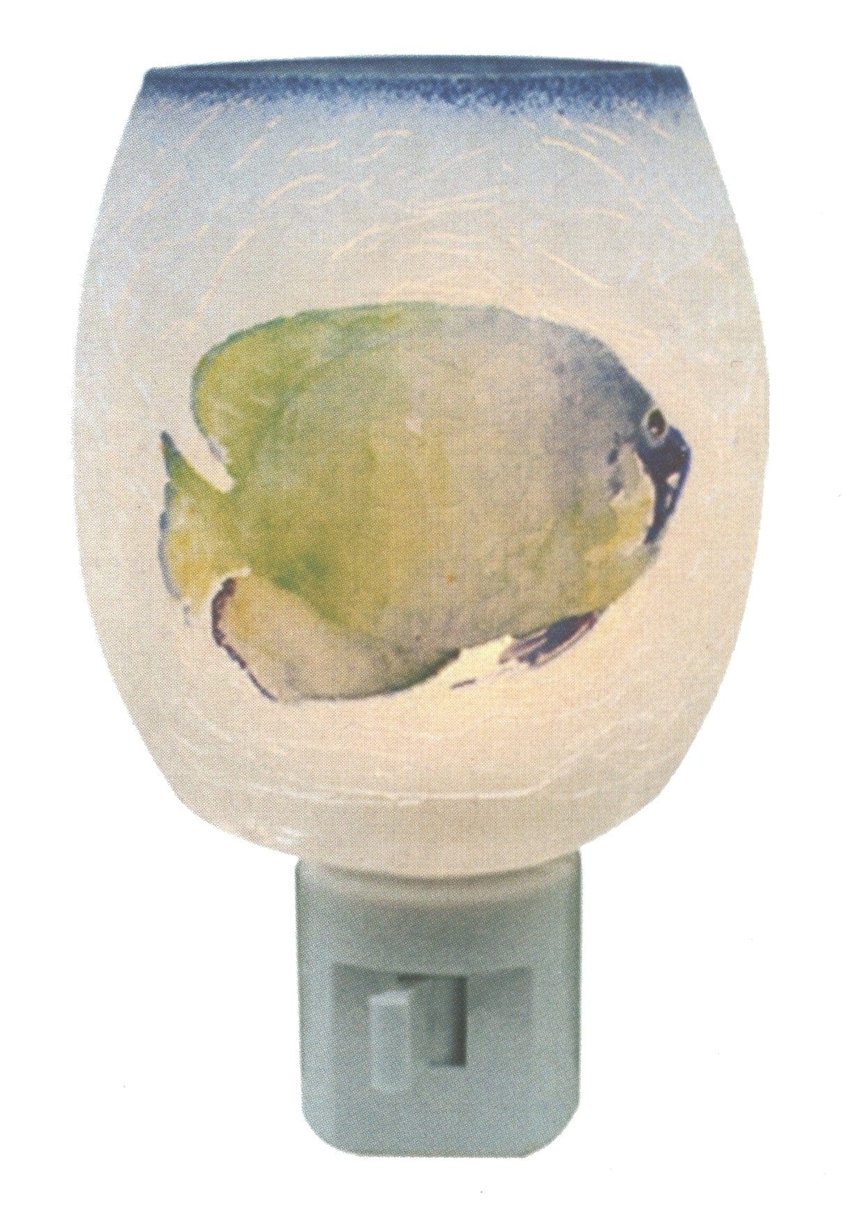 Glass Nightlight - Water Color Fish - - Shelburne Country Store