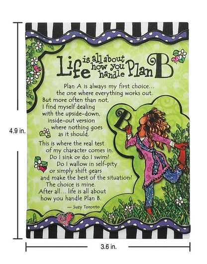 Mini Print - Life is all about how you handle Plan B - Shelburne Country Store