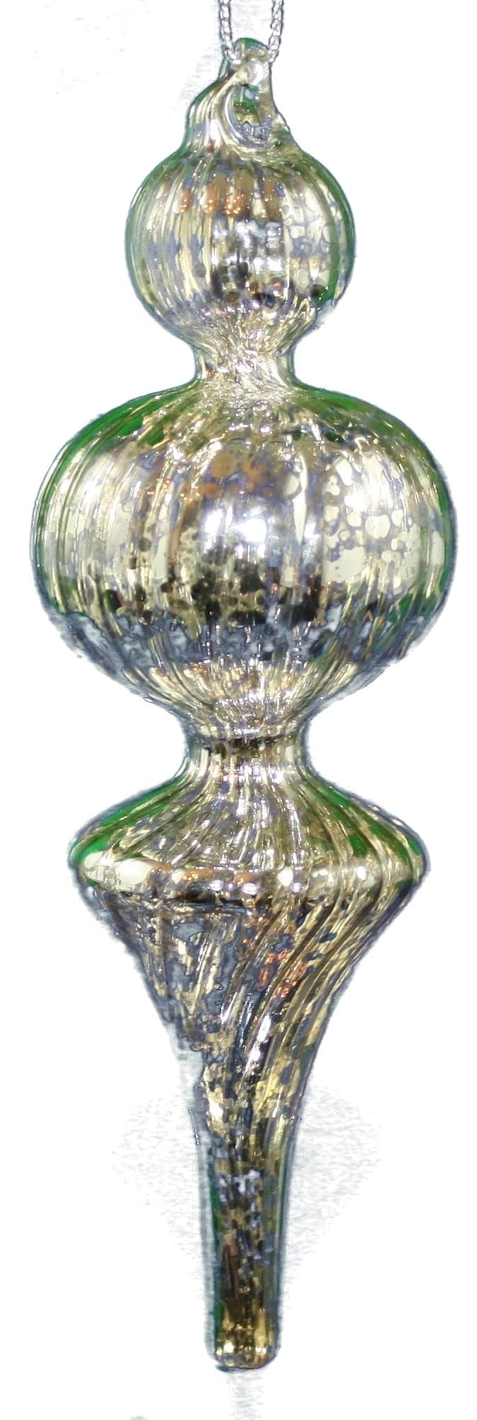 6? Mercury Glass Finial Ornament - Teardrop - Shelburne Country Store
