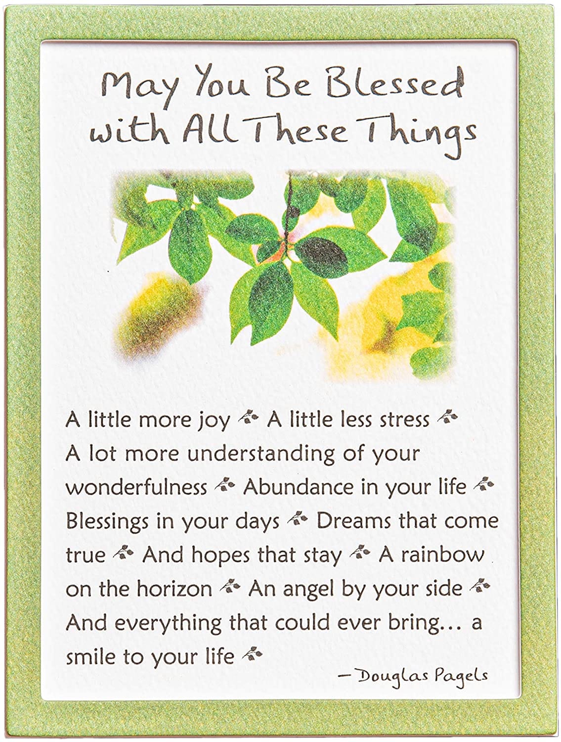 Easel-back Print with Magnet - May you be Blessed with All these Things - Shelburne Country Store
