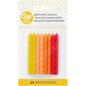 Red, Orange and Yellow Ombre Birthday Candles, 24-Count - Shelburne Country Store