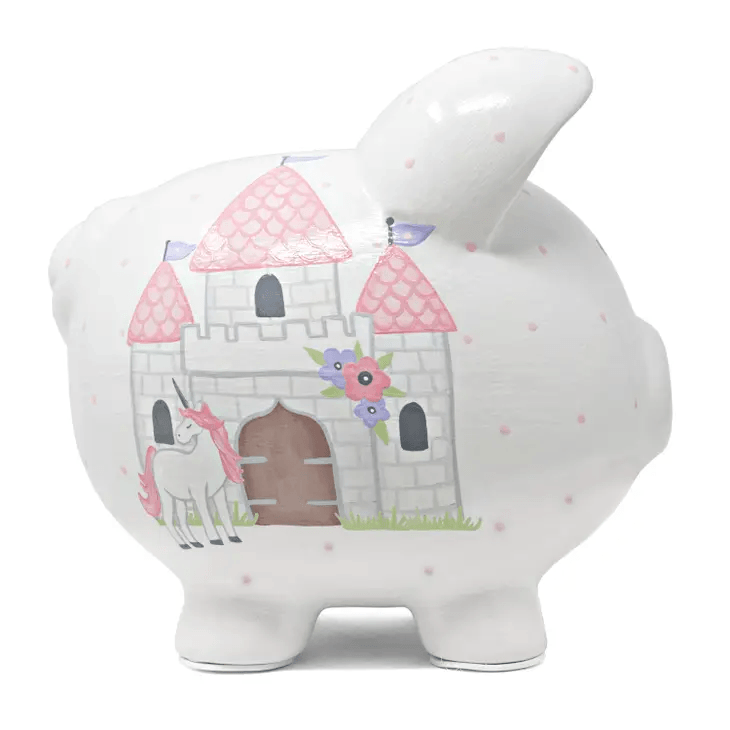 Unicorn Castle Piggy Bank - Shelburne Country Store