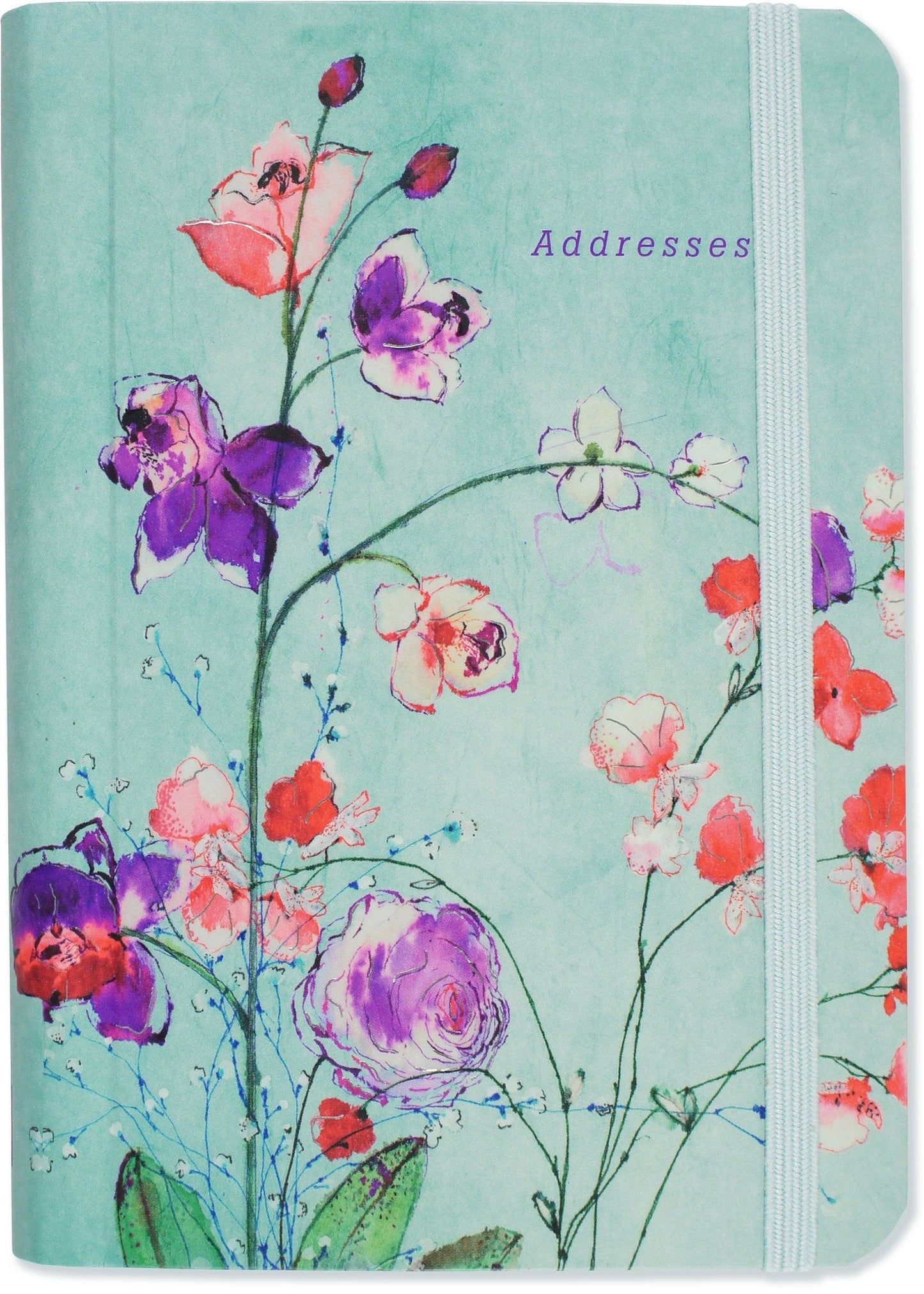 Fuchsia Blooms Portable Address Book - Shelburne Country Store