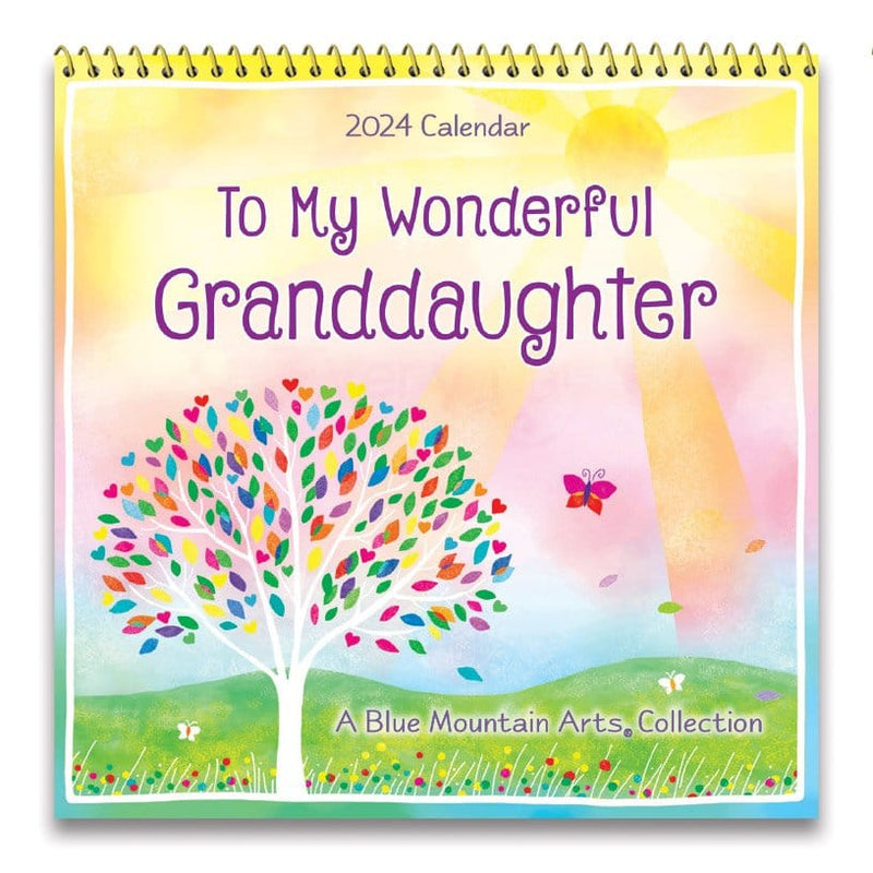 To My Wonderful Granddaughter 2024 Calendar Shelburne Country Store