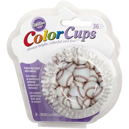 Baseball Print ColorCups Cupcake Liners - 36 Count - Shelburne Country Store