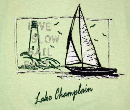 'Cargo Stamp' T-Shirt - Lake Champlain - - Shelburne Country Store