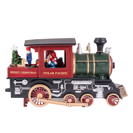 Musical Led Train Engine & Nutcracker -  10" - Shelburne Country Store