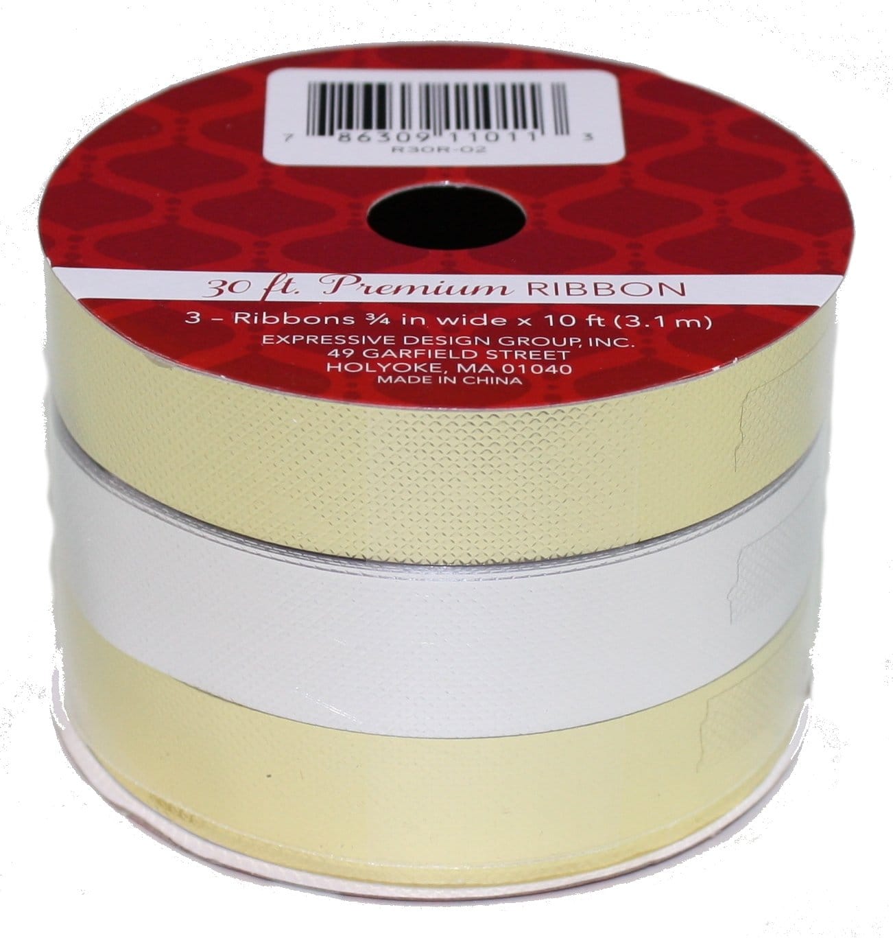 3/4 In Premium Ribbon 3Pk - - Shelburne Country Store