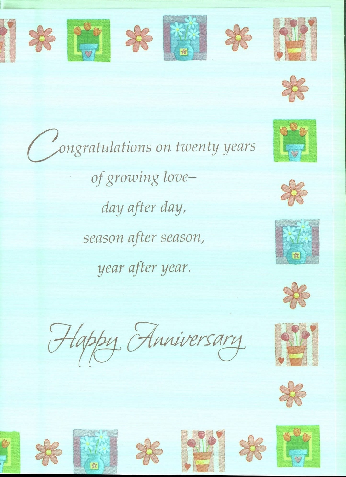 Happy 20th Anniversary Card - Shelburne Country Store