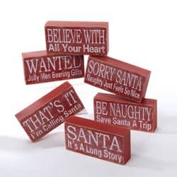 Wooden Christmas Sign Tablepiec - - Shelburne Country Store