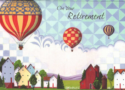 Hot Air Balloon Retirement Greeting Card - Shelburne Country Store