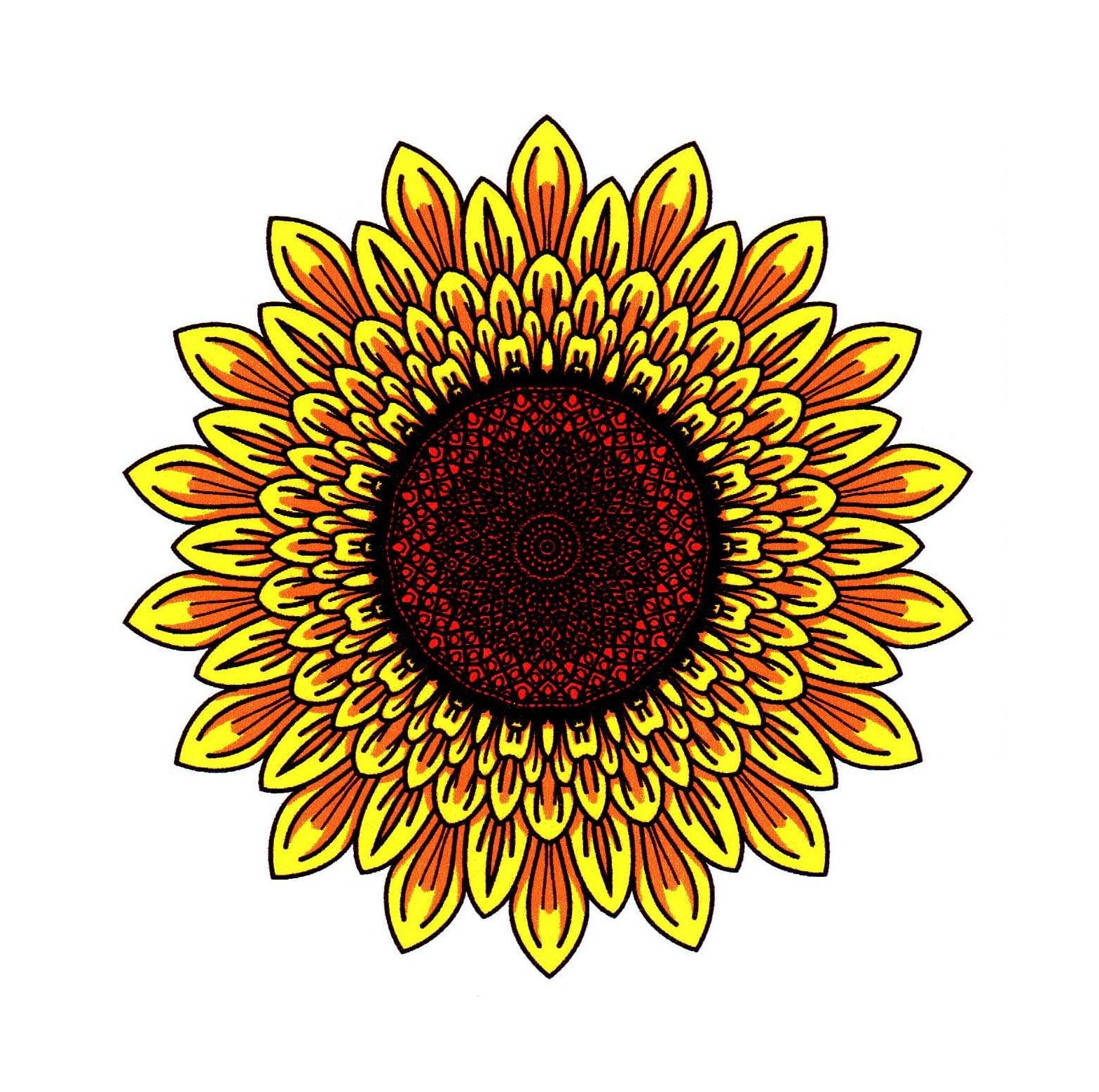 Sunflower Sticker - Shelburne Country Store