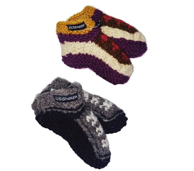 Sherpa Baby Booties - Shelburne Country Store