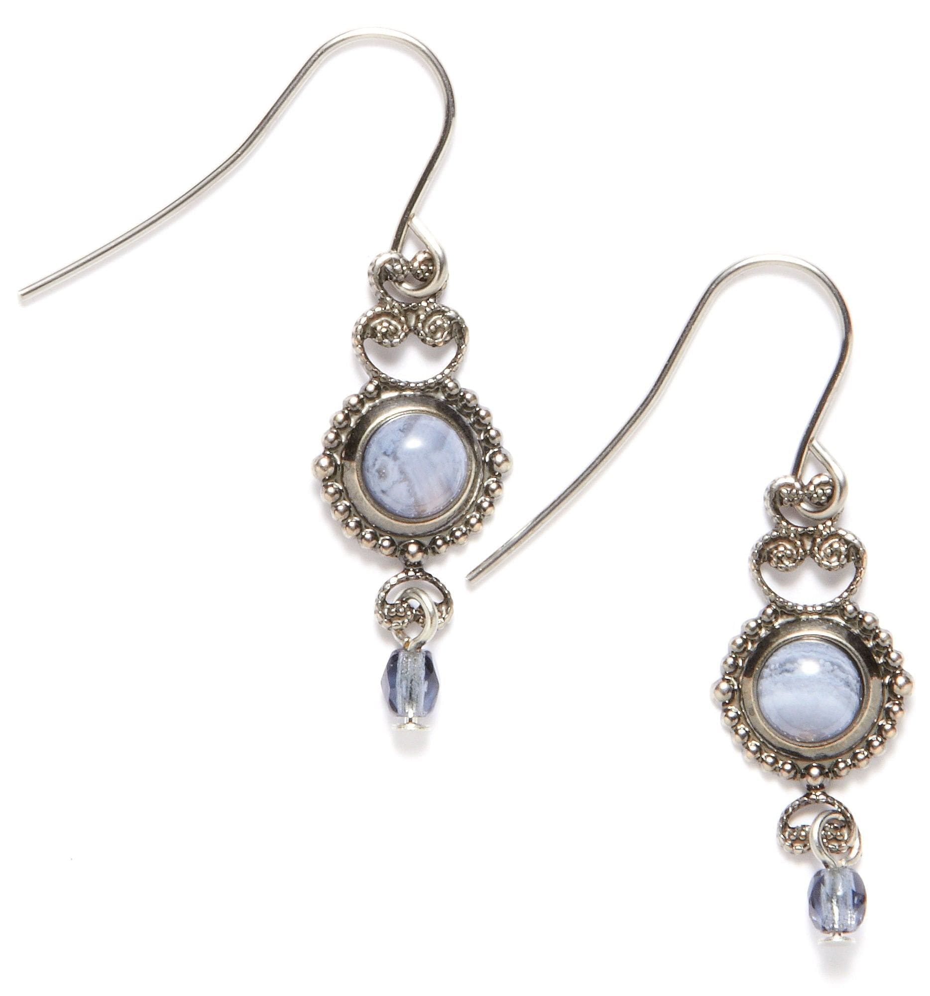 Blue Lace Agate Earrings - Shelburne Country Store