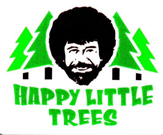 Bob Ross - Happy Little Trees Sticker - Shelburne Country Store