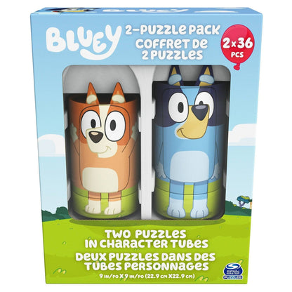 Bluey - Tube Puzzle 2-Pack - Shelburne Country Store