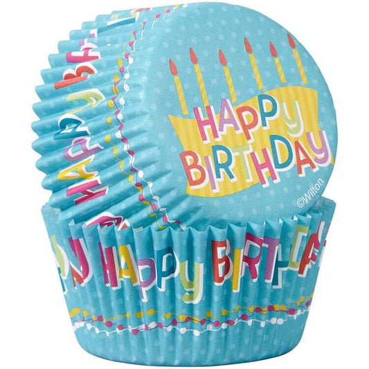 Happy Birthday Cupcake Liners - 50 Count - Shelburne Country Store
