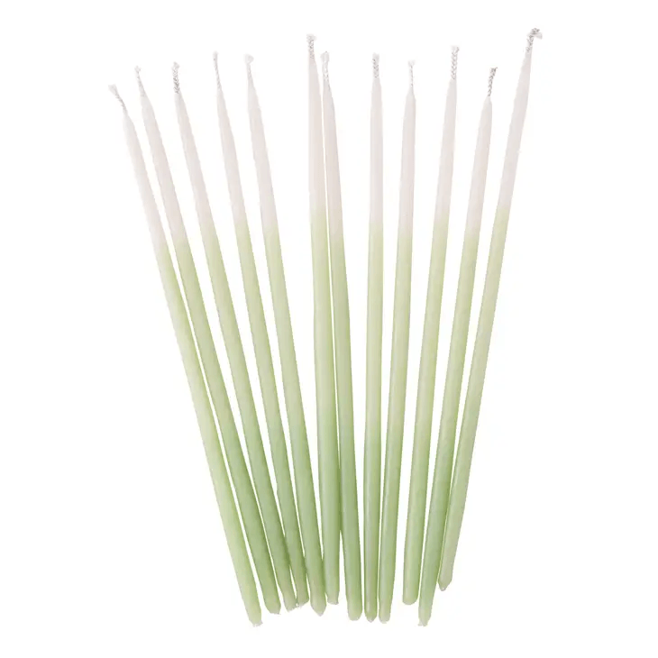 Tall Mint Ombre Beeswax Birthday Candles - Shelburne Country Store